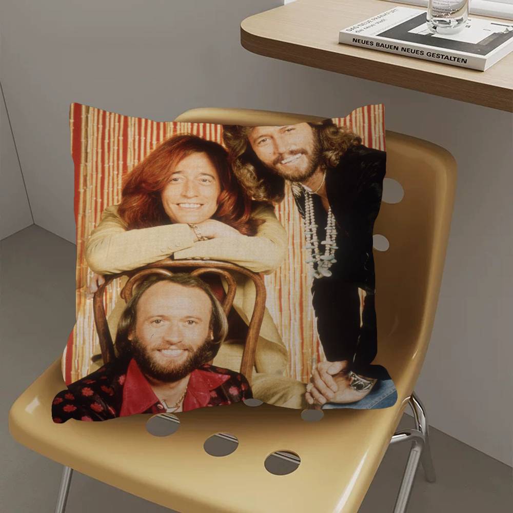 Bee Gees Singer Pillow Cover for Bedroom Room and Living Room Sofa Decorative Cushion Cover