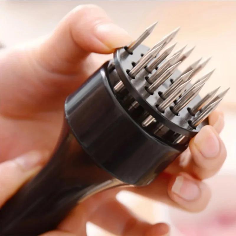 1PC Stainless Steel Steak Meat Tenderizer Hammer Loose Meat Needle Household Punching Daily Tendon Breaker Meat Inserting Needle