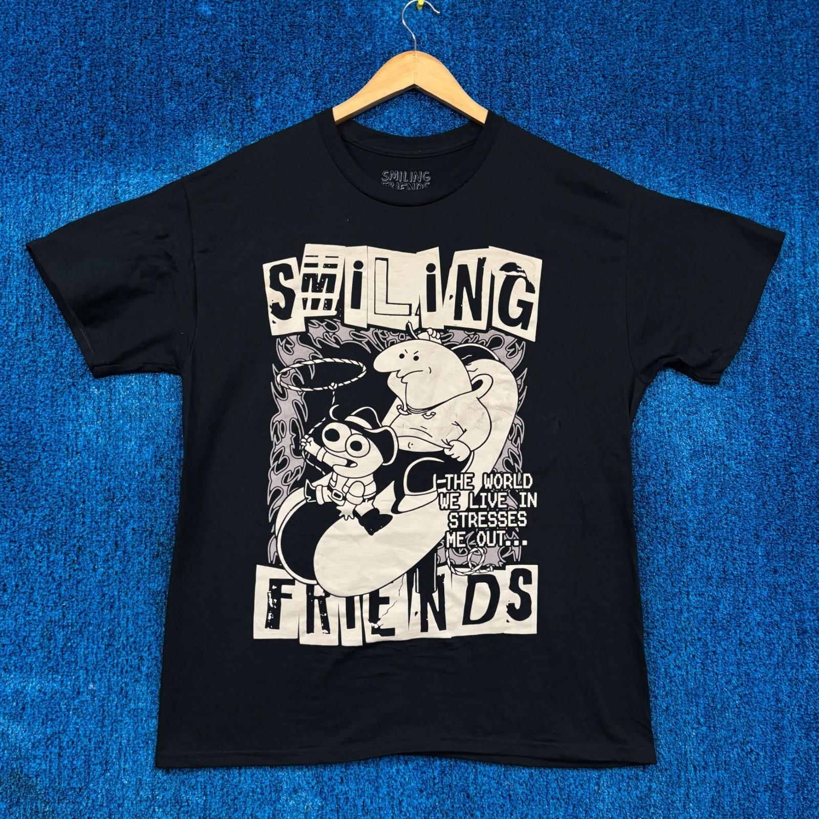 Smiling Friends Hotdog Rodeo Buddies Adult Swim Show Tee L Unisex T-Shirt L