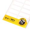 168 ks Bílých Samolepicích Štítků 13x38mm Vysoká Přilnavost Dlouhotrvající Odstranitelné Prázdné Samolepky