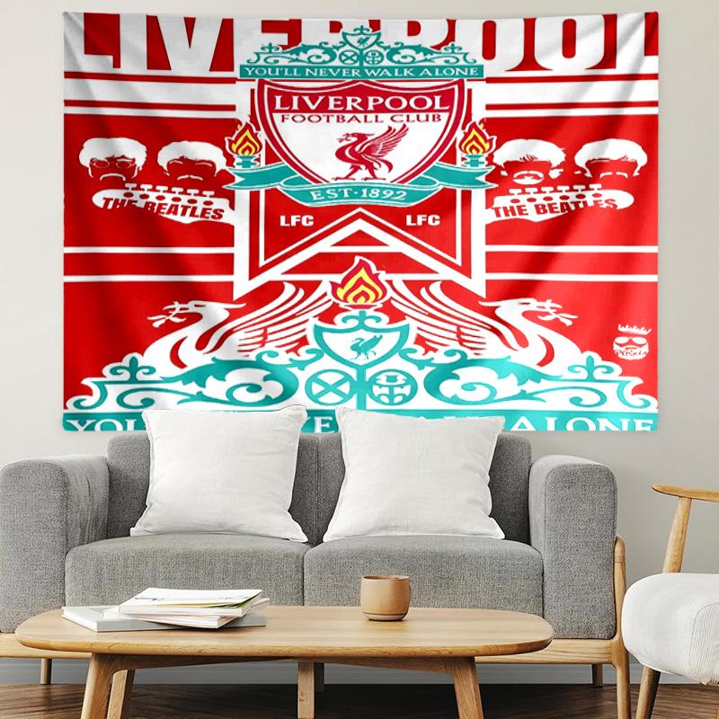 Liverpool F.C Print Wandkleed, Lichtgewicht Wanddecoratie, voor Slaapkamer, Studentenkamer, Woonkamer, Huis Kunst Decoratie - Verjaardag Kerstcadeau voor Vrienden