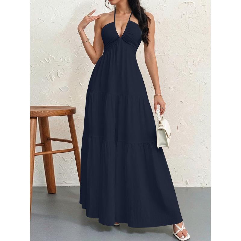 Eaby summer new hot-selling women's neck dress