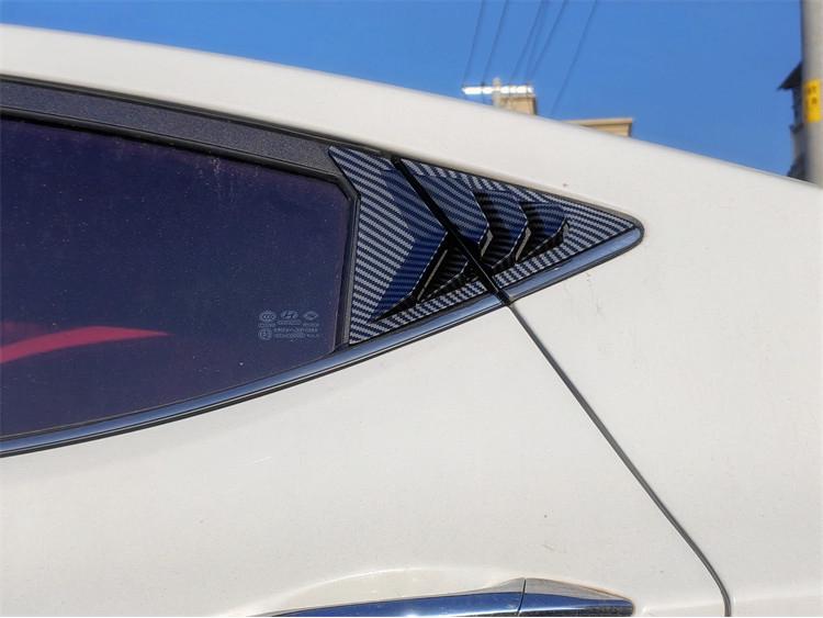Mustang-Style Kohlefaser-Heckseitenfensterlamellen für den modernen Elantra