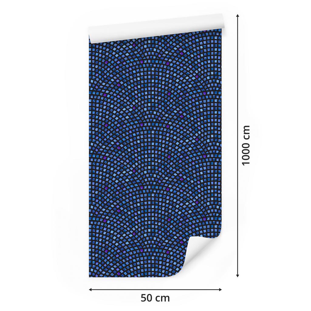 Wallpaper Wall and optical mosaic for living room and bedroom 50x1000
