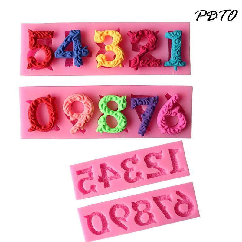 

Peigu номер силиконовая форма для помадки торта сахарная выпечка свеча шоколадная форма DIY