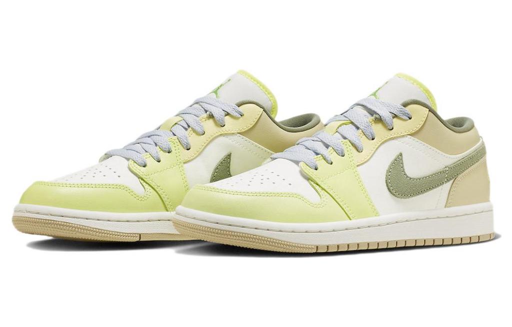 Jordan 1 Low Sail White Oil Green (Women's)