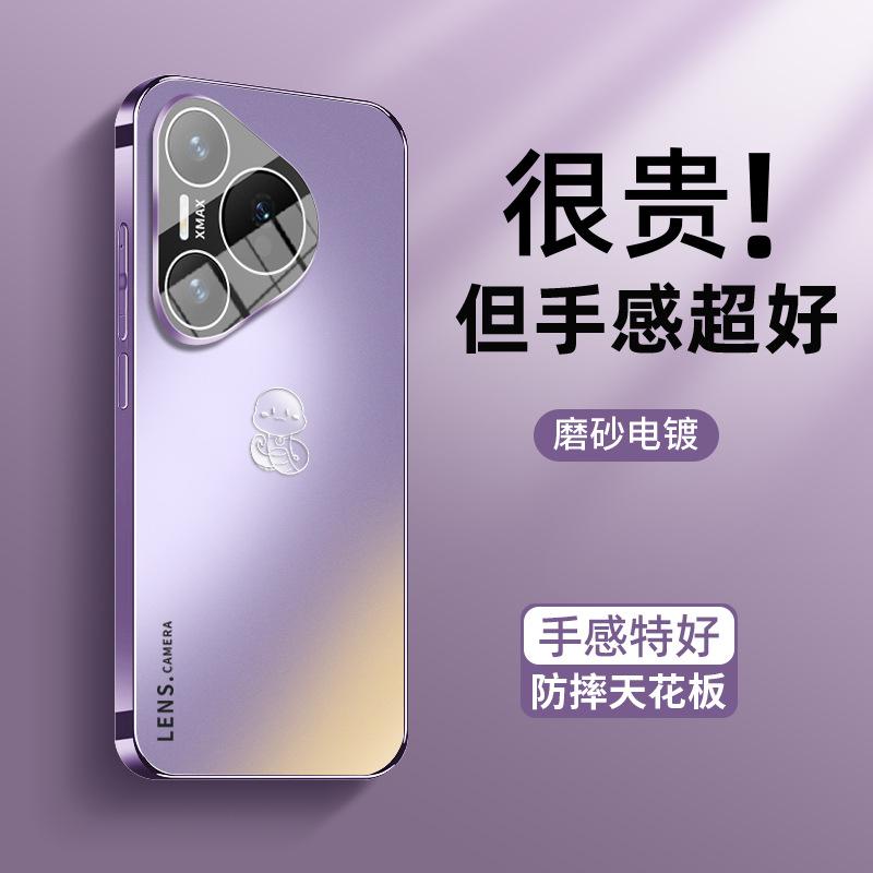 Applicable To Huawei Pura70 Mobile Phone Case with Lens Film, New Year of the Snake Pura70propro + Skin Grinding