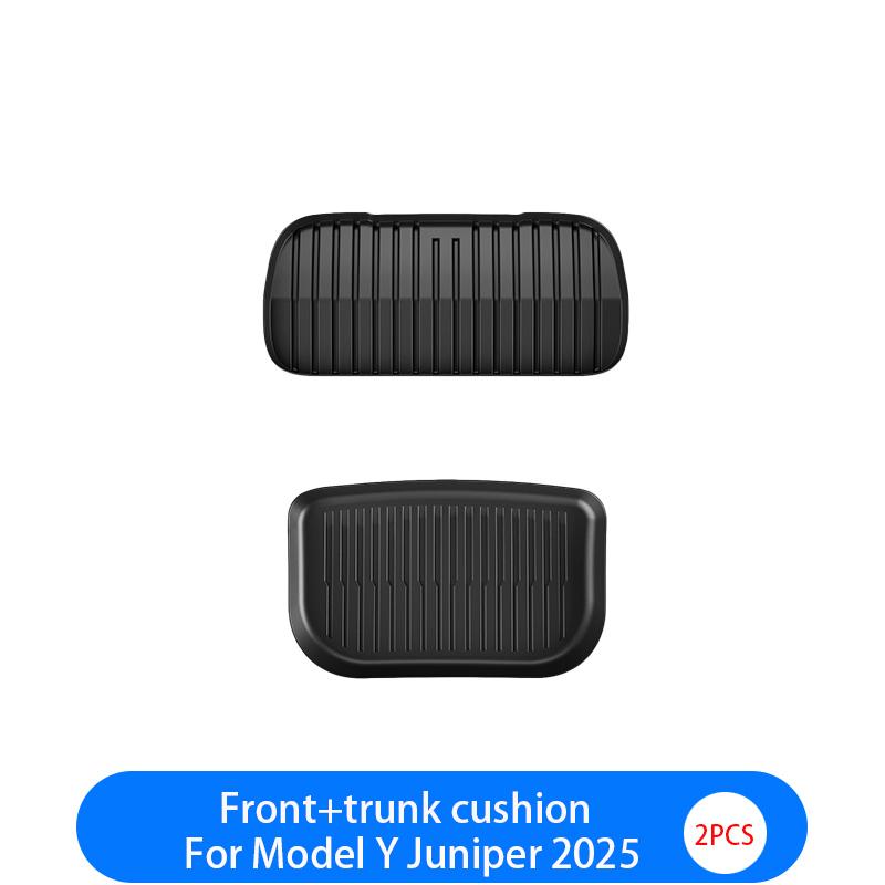 For Tesla New Model Y Juniper 2026+ TPE Floor Mats Waterproof Luggage Mat Wear-resistant Foot Pads ModelY Trunk Mats Accessories