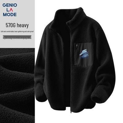 GENIOLAMODE Men's Heavyweight Fleece Casual Jacket