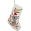 Christmas Decorative Socks Velvet Parrot Embroidery Christmas Decoration Party Fireplace Decoration