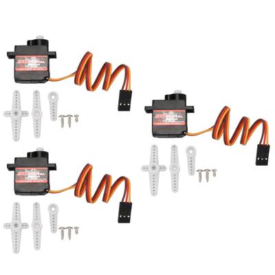 3 Adet RC Servo Hafif Yüksek Tork Hızlı Tepki RC Araba Servo Sabit Kanatlı RC Uçak RC için