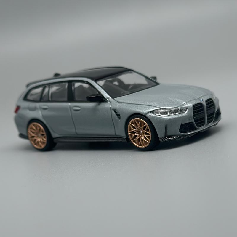 MINIGT 864 Metallic grey BMW M3 Competition Touring Brooklyn 1:64 alloy car Model