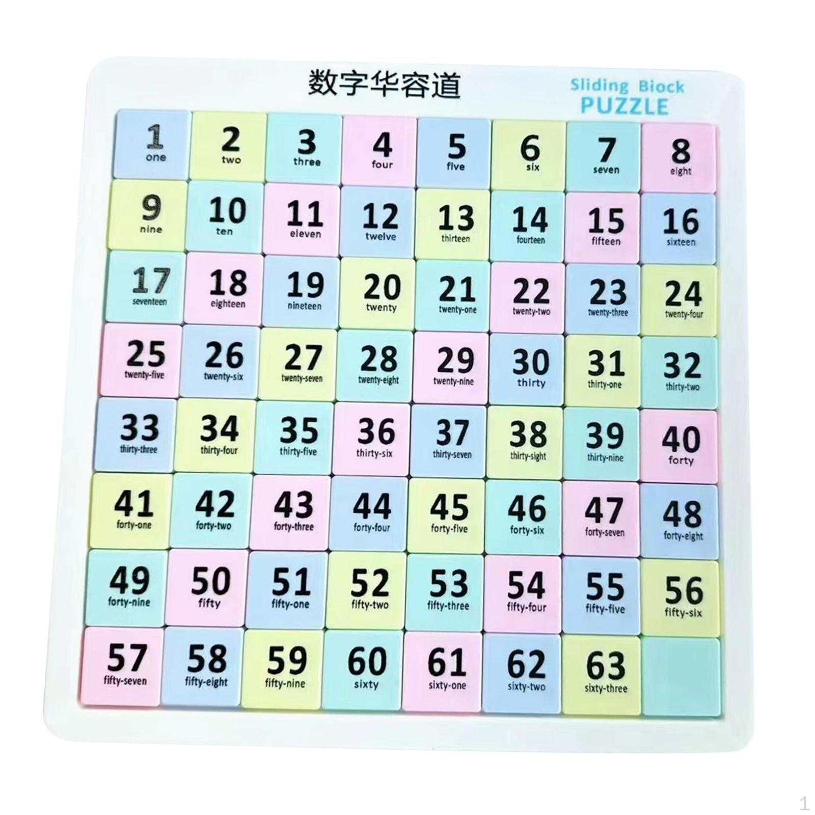 

Слайд-головоломка с цифрами и интеллектом для мальчиков и девочек, сувениры для вечеринок, 7x7 8x8