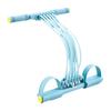 Pedal Resistance Band with Handle, 10-Tube Pedal Ankle Puller Exerciser, Multifunction Tension Rope for Arm, Leg, Waist, Shoulder Training