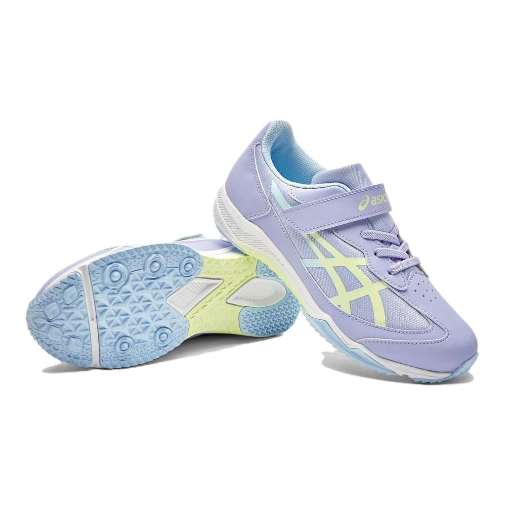 Asics LAZERBEAM SJ MG Synthetic Leather, Textile Cushioning, Wear Resistant Low Top Kids' Running Shoes Purple Kids' 1154A183-400