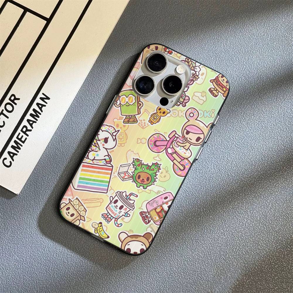 Fashion Brand T-Tokidoki For IPhone 17 16 15 14 13 12 11 Pro Max Plus Pro Clear Phone Cover Non-Slip Shell
