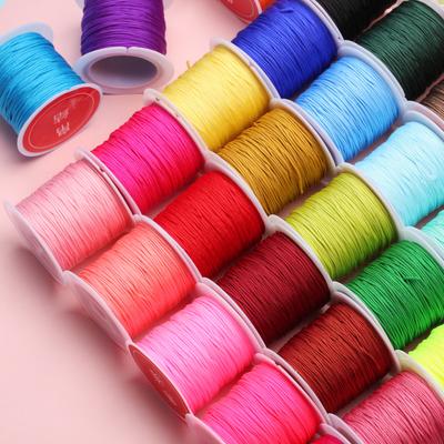 Nylon Cord 0.8mm*20m Bracelets Thread DIY 1Roll For Necklace Jewelry Accessories