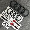 7 ks/sada Pro A7 přední a zadní čtyřkroužkové logo 2012-2018 Quattro 3.0T zadní logo přeplňovaný kombinovaný upravený auto samolepka.