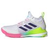 New Crazyflight Mid White Purple Aqua Women's HP3337