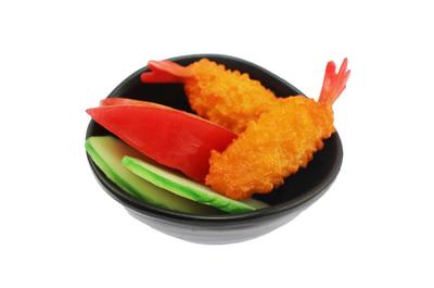 Speed Mao Buddhist Altar Western Realistic Food Sample Set with Fried and Cucumber Supplies, Damaged-Resistant Food, Plates, Shrimp, Tomato,