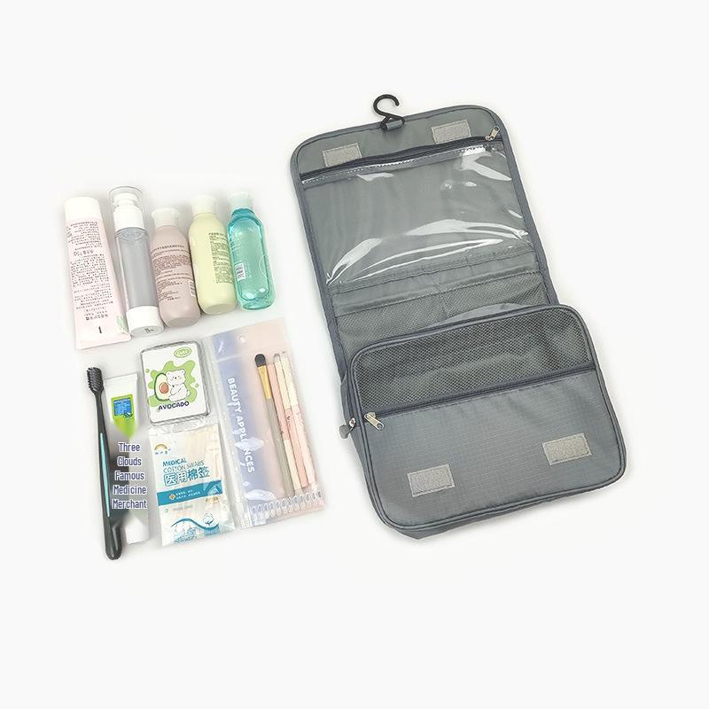 Foldable Women's Travel Wash Bag with Hanging Hook