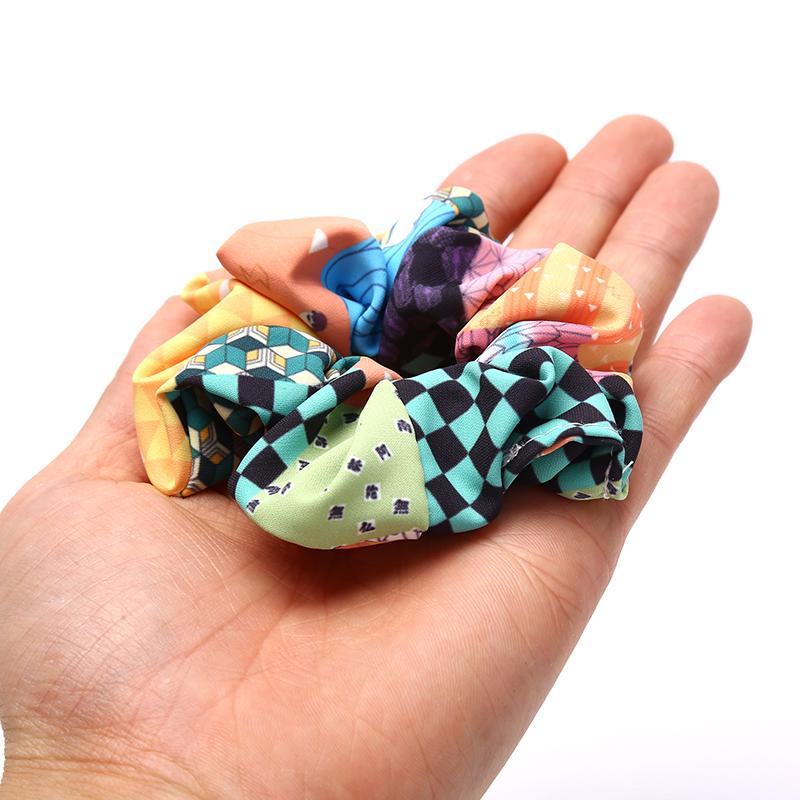 Demon Slayer: Kimetsu No Yaiba Scrunchie Elastic Handmade Headbands