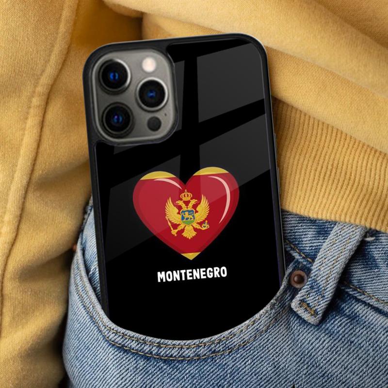 Montenegro Flag Soft Phone Case for iPhone 17 Air 16e Pro max 15 Pro 13 14 Plus 11 12 MagSafe Magnetic Coque