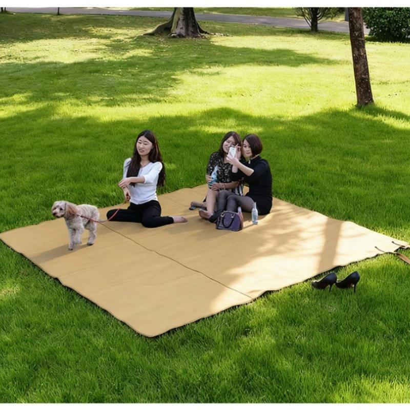 Outdoor Waterproof Oxford Cloth Tent Tarp, Heavy Duty Picnic Groundsheet For Camping, Beach Mat, Portable Moisture-proof Floor Cover For Family Travel