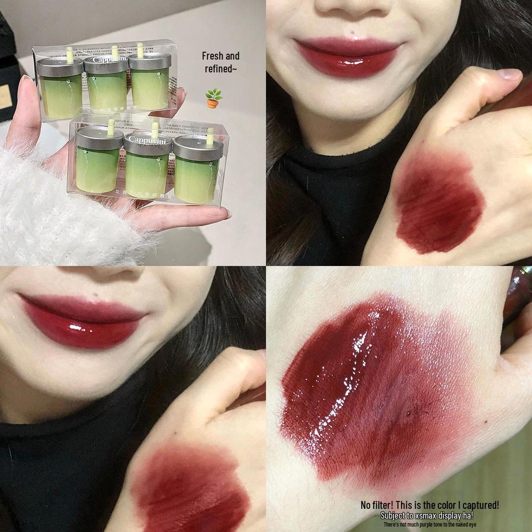 Cappuvini Jasmine Milk Tea Lip Gloss & Tint Makeup Set