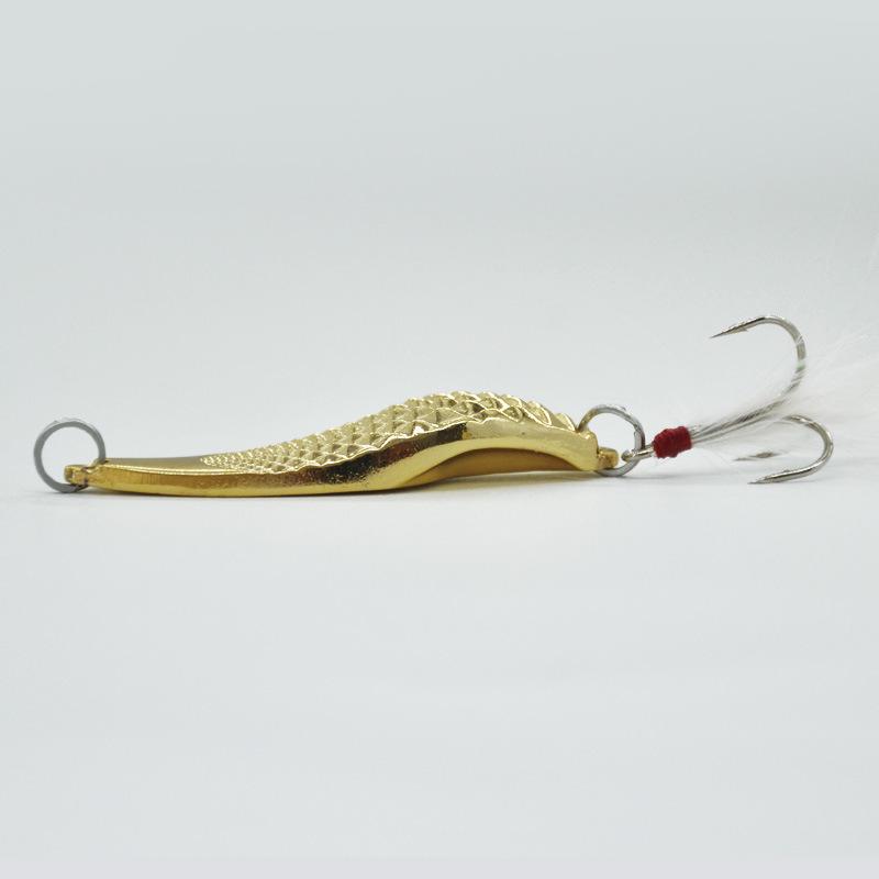3g-20g Spoon-Shaped Hard Bait with Feather Hook for Long-Distance Freshwater Casting - CHAO Viper Sequin Lure