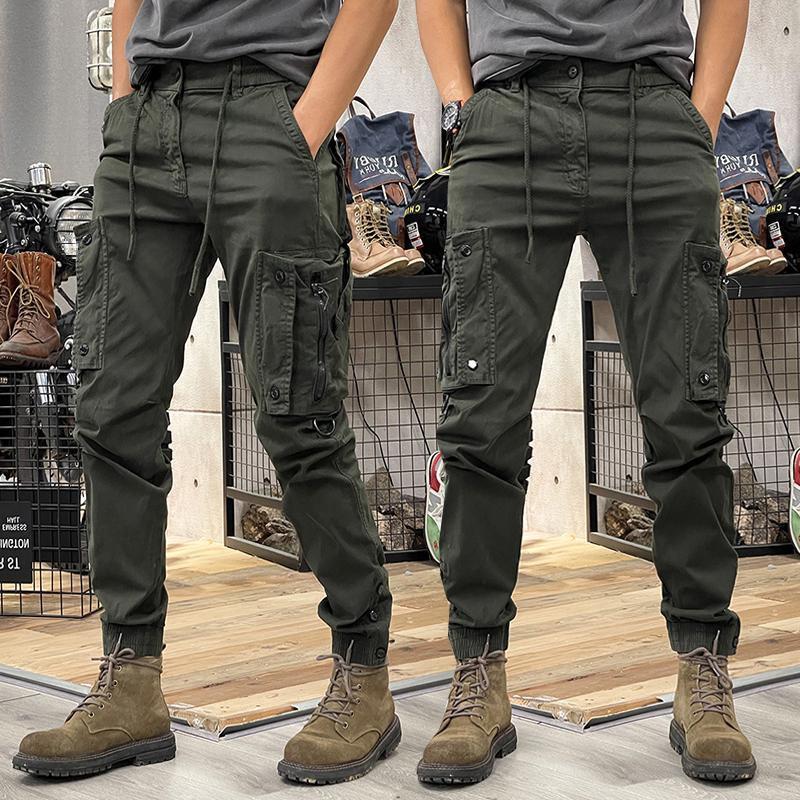 Men's Straight-Leg Outdoor Tactical Work Pants for Spring and Autumn