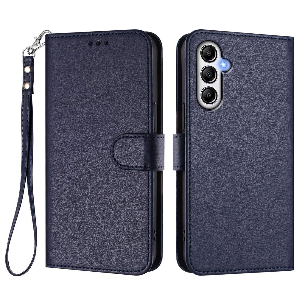 Para Samsung Galaxy A25 5G (Global) (161,0 x 76,5 x 8,3 mm) Funda de Cuero Billetera Soporte Cubierta para Teléfono con Correa de Muñeca
