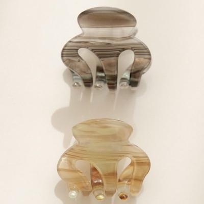 J.Lauren Cellulose Marble Mini Hair Claw Clip H01312