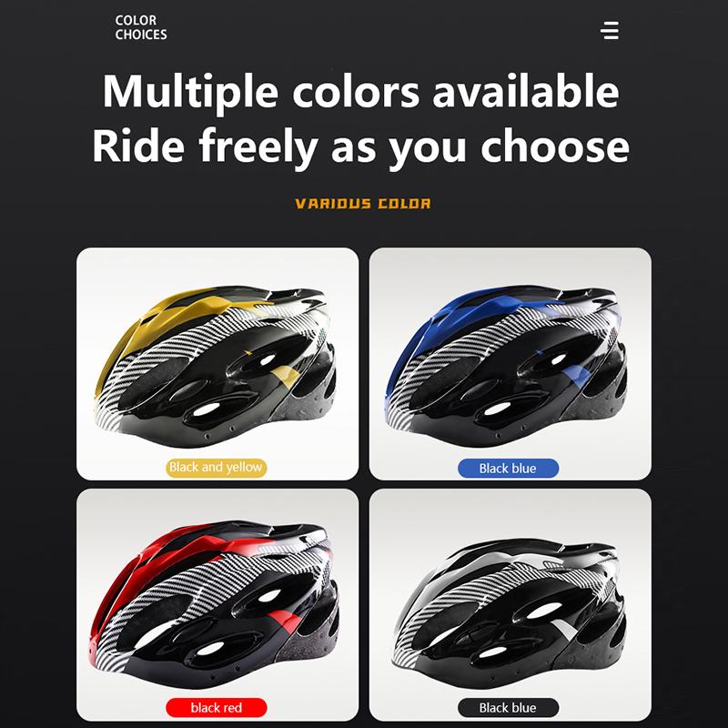 Integrierter Fahrradhelm für Damen und Herren, Fahrradhelm, Rennrad- und MTB-Sport, leicht, aerodynamisch, bequem, Sicherheitshelm fürs Fahren