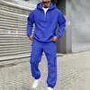 Men's Color Utility Sweatshirt Set - Casual Athletic Sports Track Suit for Daily Wear