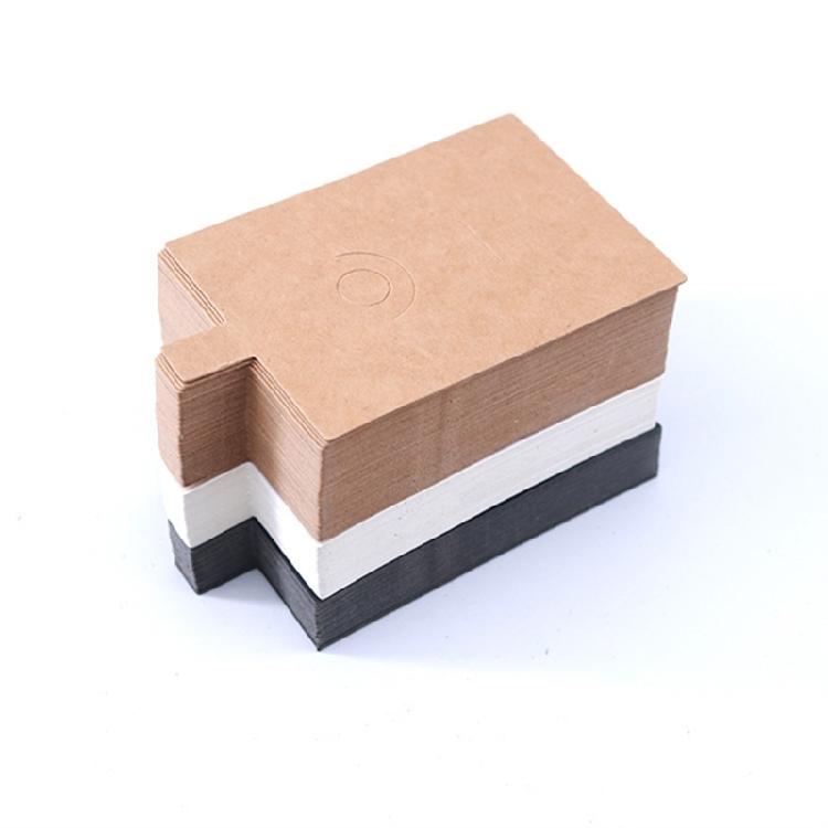 100 Pcs Kraft Ring Display Cards with Hanging Holes Blank Jewelry Display Cards