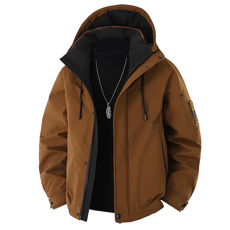 Men's 2025 Stylish Hooded Down Jacket: Warm, Handsome, and High-Quality for Autumn/Winter
