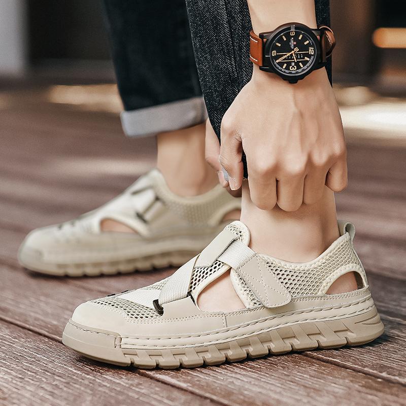 Fashion Casual Business Summer Men's sandal Leisure breathable high-quality style Office party Outdoor daily beach shoes Plus Size