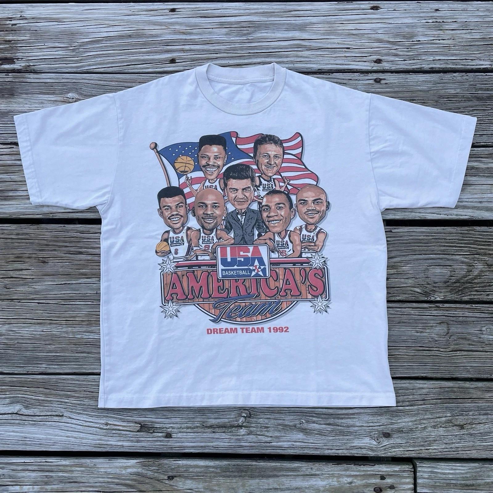 1992 DREAM TEAM Caricature Graphic T-Shirt S разноцветный