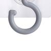 Adhesive Hook 360 Degree Rotating Seamless Hook Stable Plastic Coat Hook for Bathroom Dormitory Closets