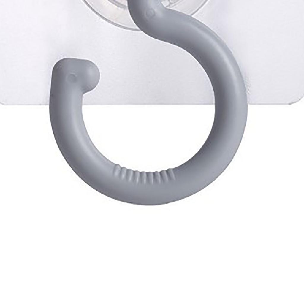 Adhesive Hook 360 Degree Rotating Seamless Hook Stable Plastic Coat Hook for Bathroom Dormitory Closets