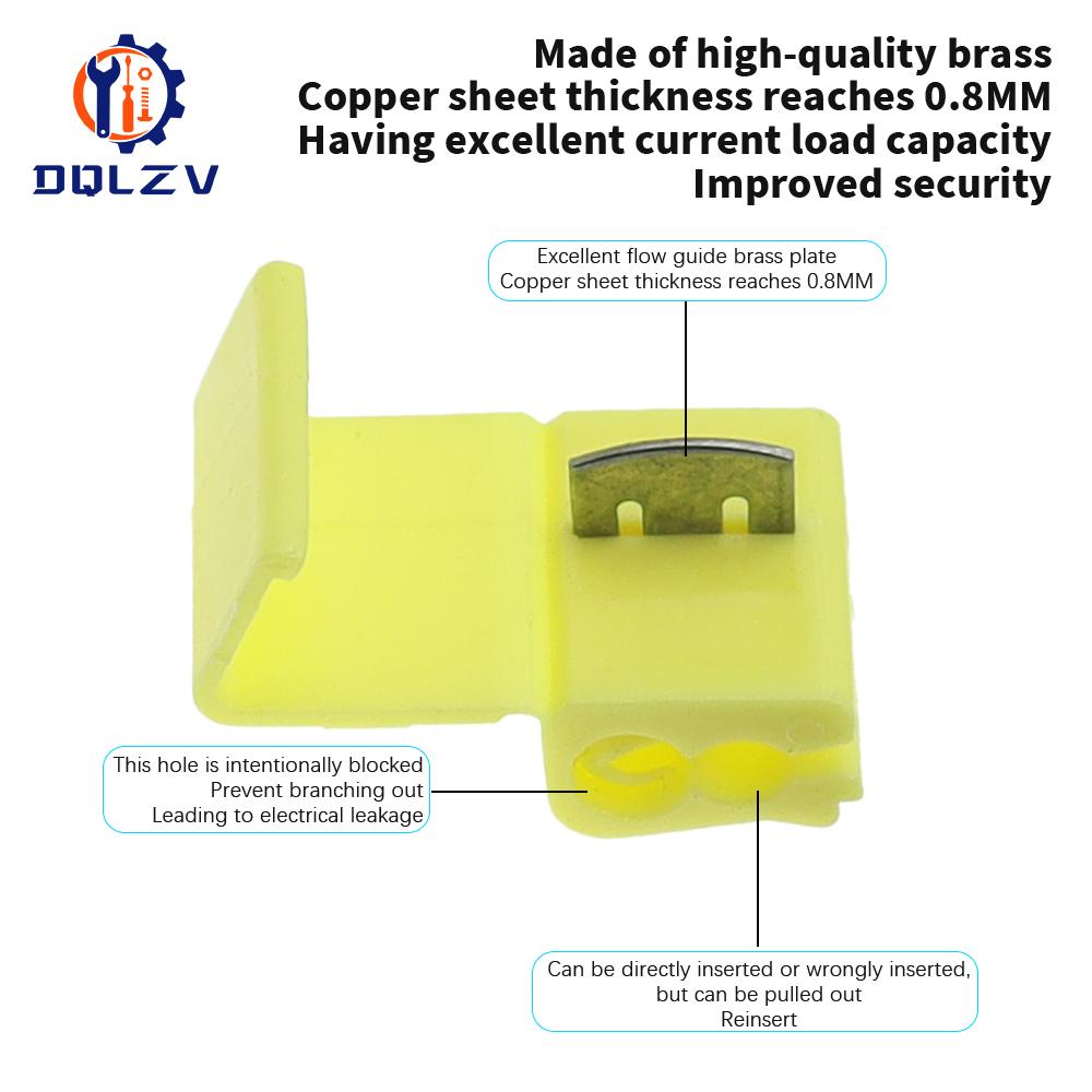 Wire Cable Connectors Scotch Lock Electric Quick Splice Terminals Crimp Non Destructive Without Breaking Line AWG 22-18