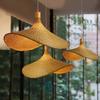 JOYINLED Japanese Style Bamboo Chandelier Rattan Woven Pendant Light Ceiling Lamp for Home Cafe Bar Decorate Restaurant 40/60CM