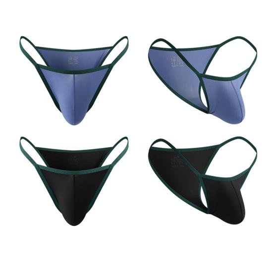 Pánské tanga spodní prádlo s nízkým pasem sexy G-strings tanga slim fit rychleschnoucí spodní prádlo s tričkem pro každodenní nošení, pracovní cesty