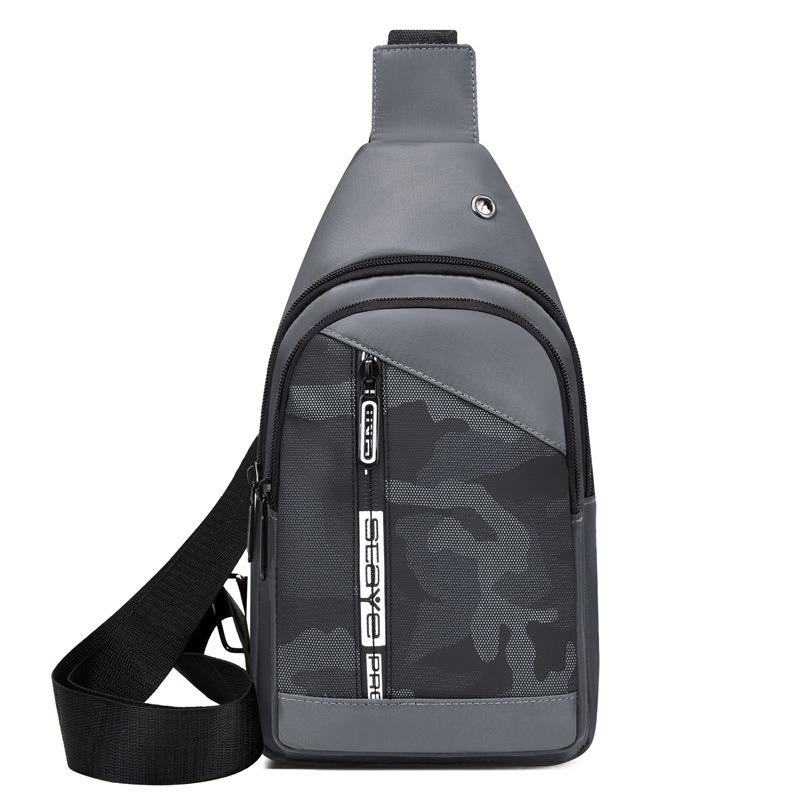 Men's Breast Bag Trendy Brand Outdoor Leisure Fashion Trend Messenger Bag Camouflage Large Capacity Function Outdoor Backpack Breast Bag