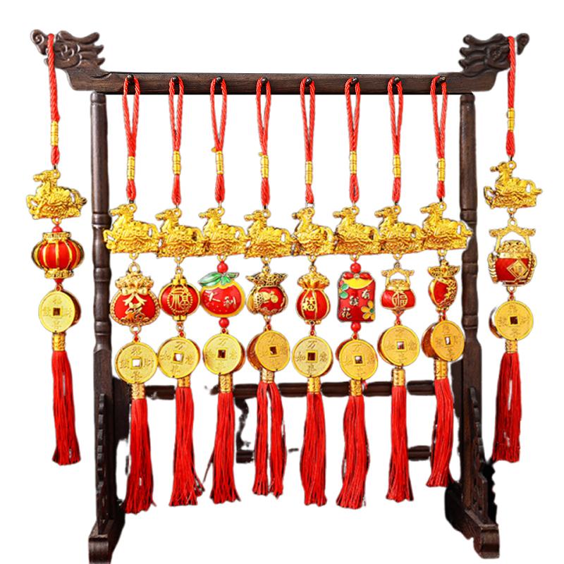 2026 Year Of The Horse Wall Hanging Ornament Chinese New Year Lucky Decoration Accessories Housewarming Small Pendant Gifts