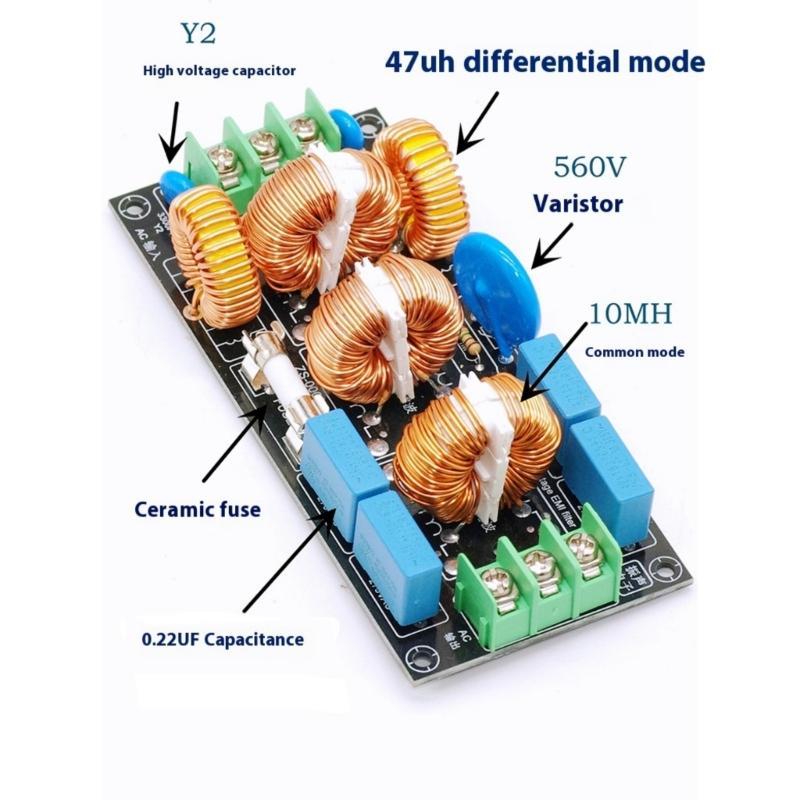 High Temperatures Resistant EMIs Filter 220V Power Lines Noise Suppression For Industrial Use