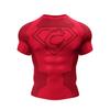 Neues amerikanisches Muskel-Fitness-Herren-Sport-Kurzarm-Freizeit-Lauf-Schnelltrocknendes Atmungsaktives Tights-T-Shirt