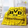 Borussia Dortmund Personalized Text Blanket Gift Customizable Blanket Soft Warm Cozy Perfect for Bed Seaside Nap Office All-Season Use