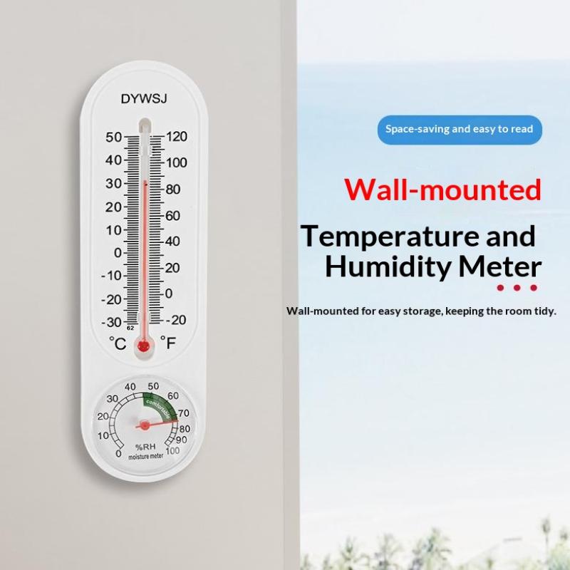 Hygrometer Gauge Wall Thermomete Temperature Humidity Gauge Breeding Thermometer Hanging Thermometer Temperature Humidity Meter
